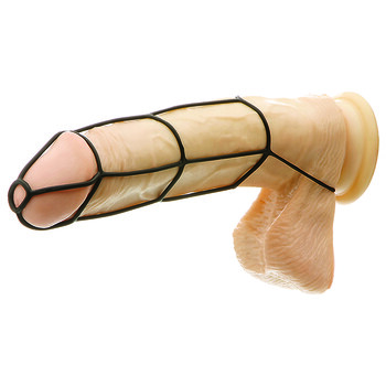 Black Silicone Penis Cage