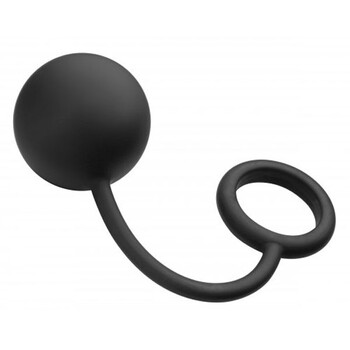 Tom of Finland Silcone Penis Ring With Heavy Anal Ball