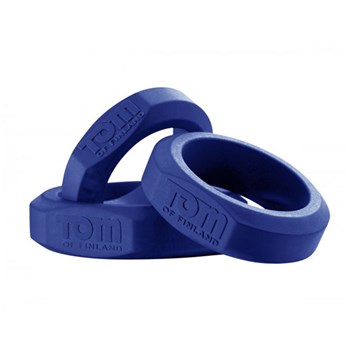Tom of Finland 3 Piece Silicone Penis Ring Set