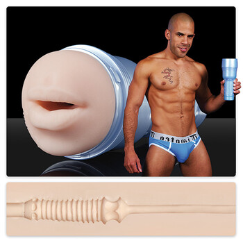 Male model with sex toy