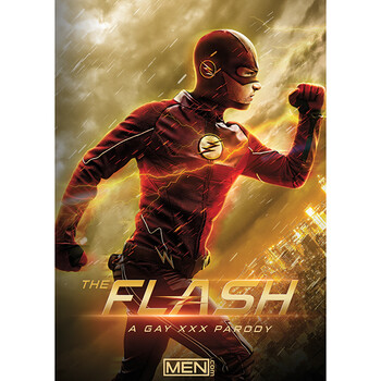 Male dressed in The Flash costume