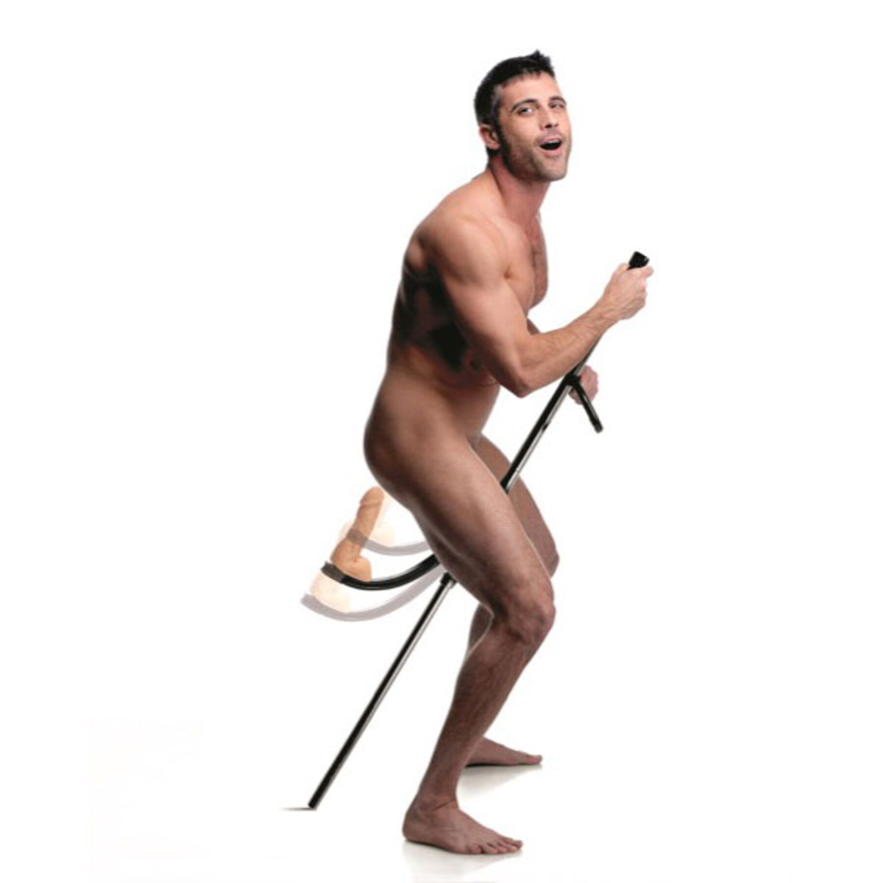 Male using Pleasure Pole