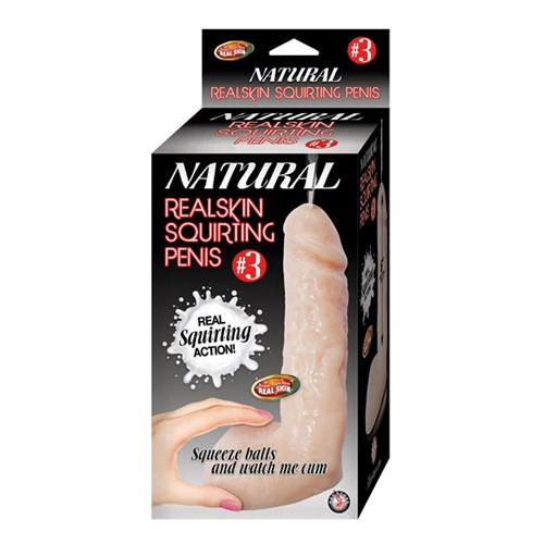Realskin Squirting 6" Penis Packaging