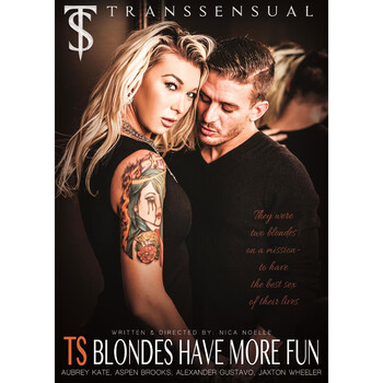 TS blonde with male TS blondes have more fun