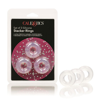 3 Pack Silicone Stacker Rings