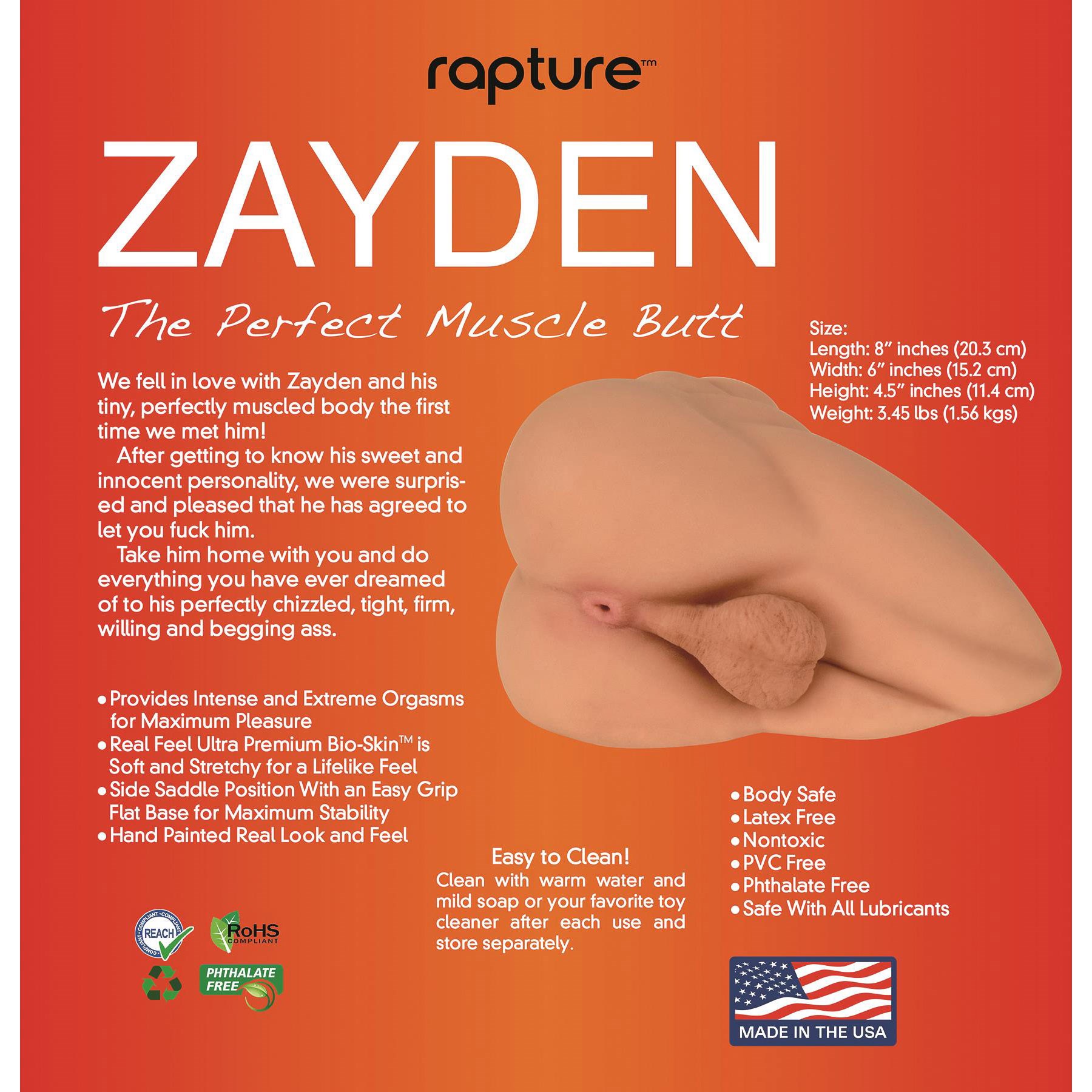 Zayden The Perfect Muscle Butt instructions