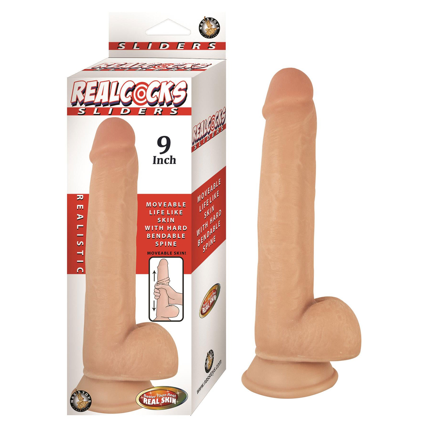 Realcocks 9" Sliders Dildo