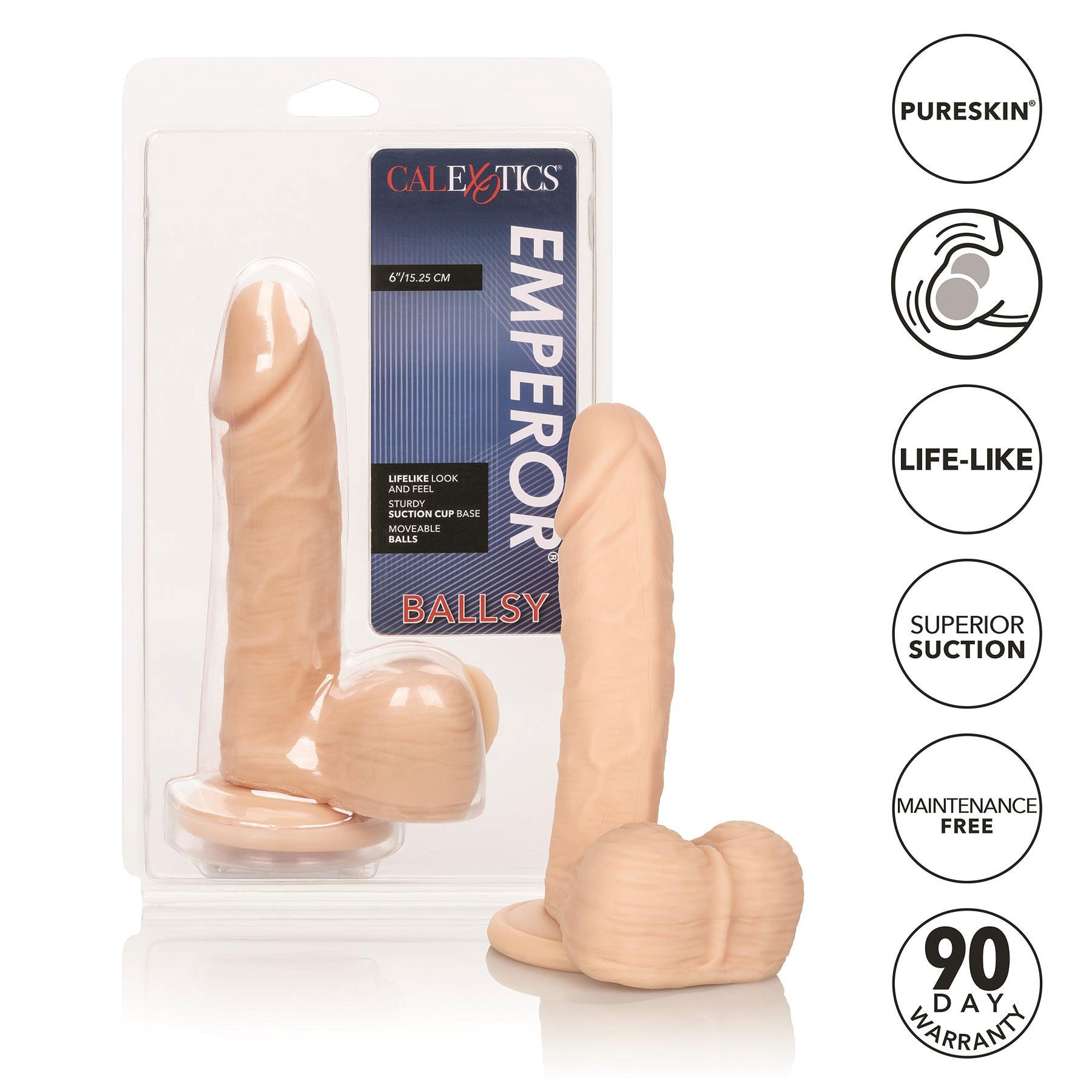 Emperor Ballsy Dildo with packaging