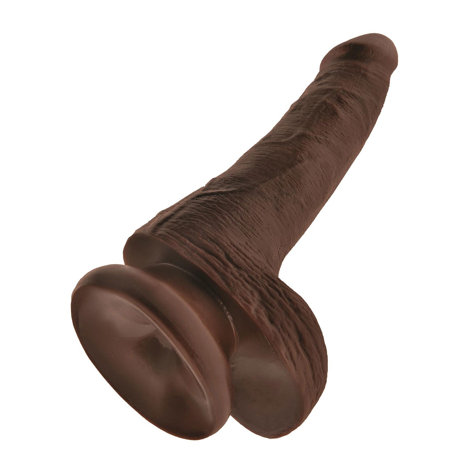 Kingcock 6-Inch Dildo W/Ballsm Brown