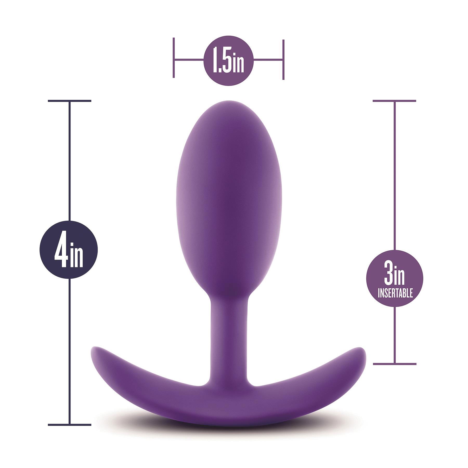 Luxe Wearable Vibra Slimplug Purple Specifications