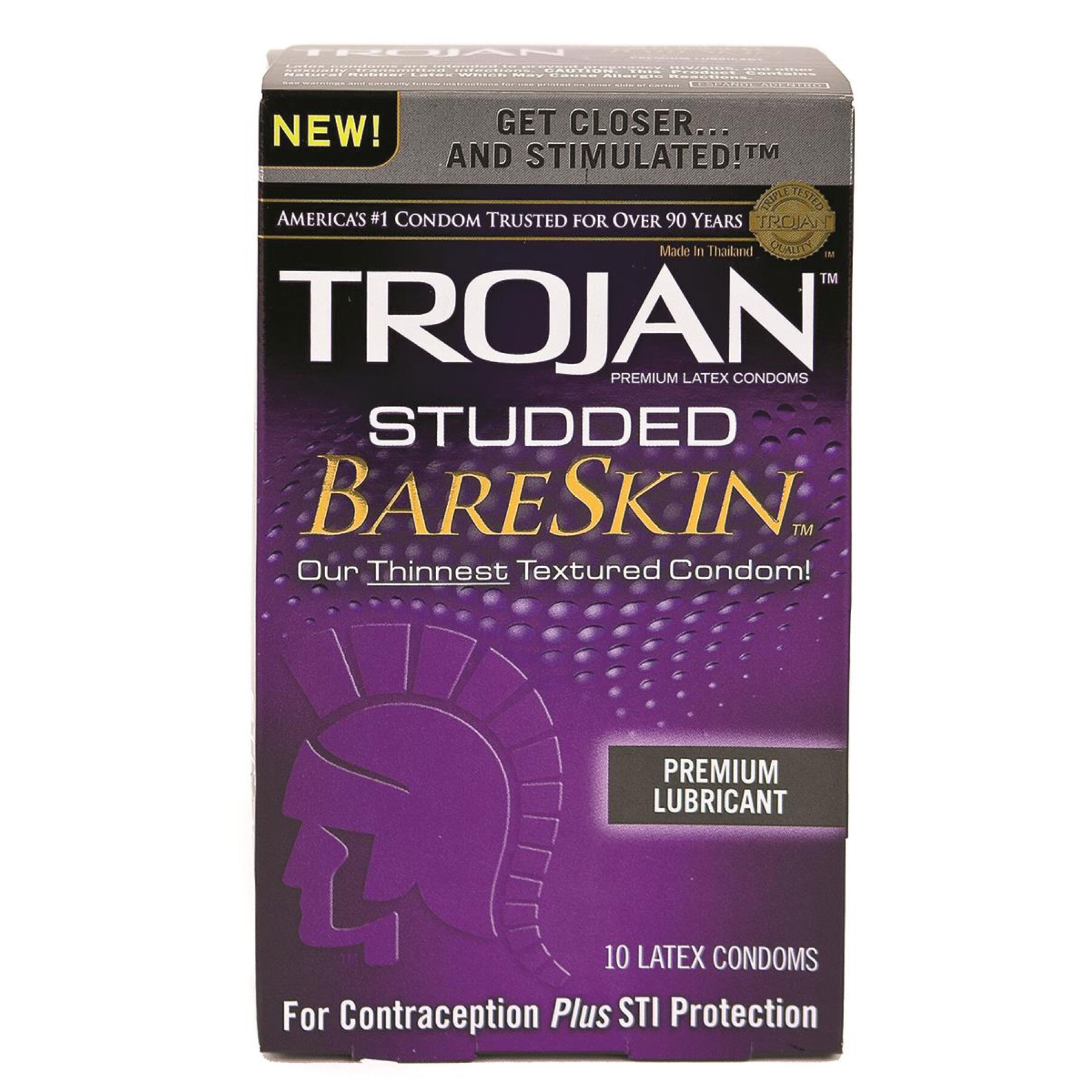 Trojan Studded Bareskin Condom