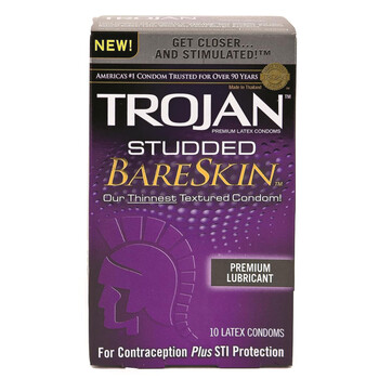 Trojan Studded Bareskin Condom