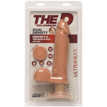 Perfect D Ultraskyn Vibratng Dildo packaging