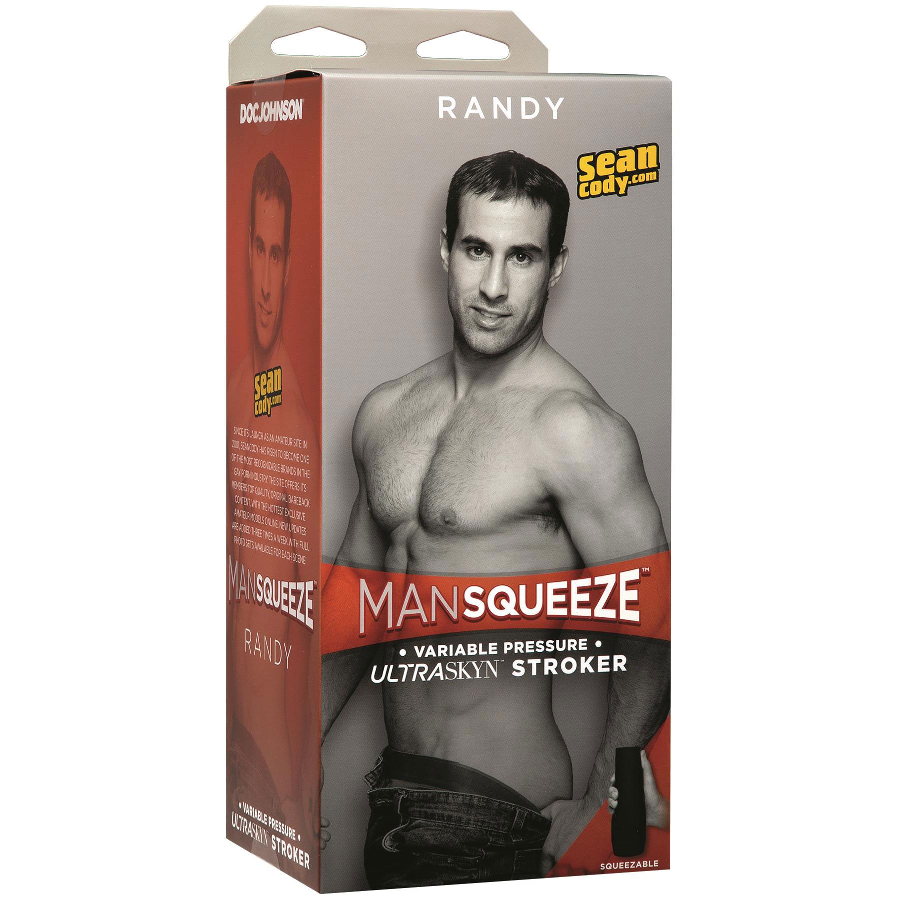 Mansqueeze Randy Ass Stroker packaging