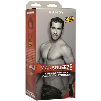Mansqueeze Randy Ass Stroker packaging