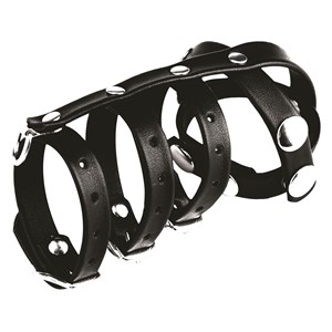 Triple Cock Ball Strap With Leash