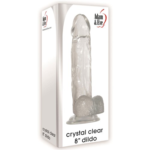 Crystal Clear 8 Inch Dildo packaging