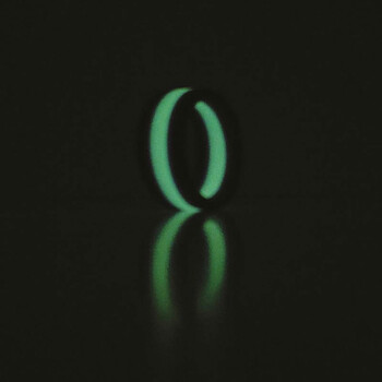 Stripes Glow In Dark Cock Ring Green