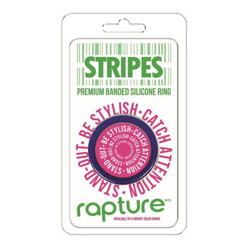 Stripes Glow In Dark Cock Ring Package