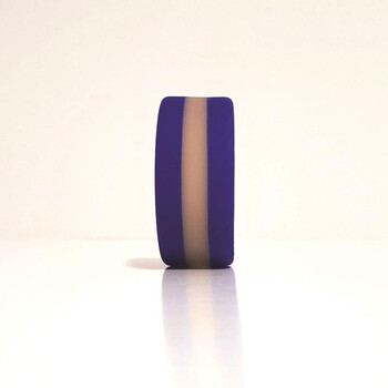 Stripes Glow In Dark Cock Ring Blue