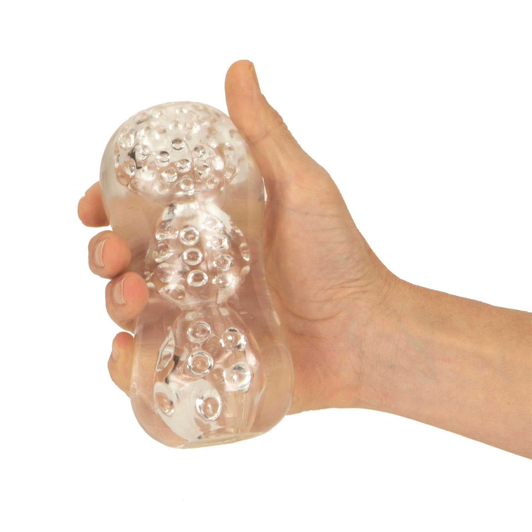 Clear Triple Chamber Stroker hand