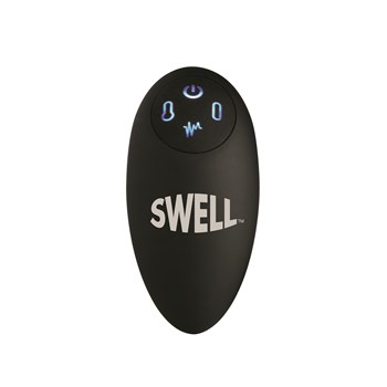 Swell 10X Inflatable Vibrating Curved Plug remote