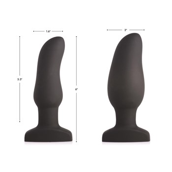 Swell 10X Inflatable Vibrating Curved Plug