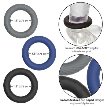 Link Up Ultra-soft Extreme Set cock rings on dildo specifications
