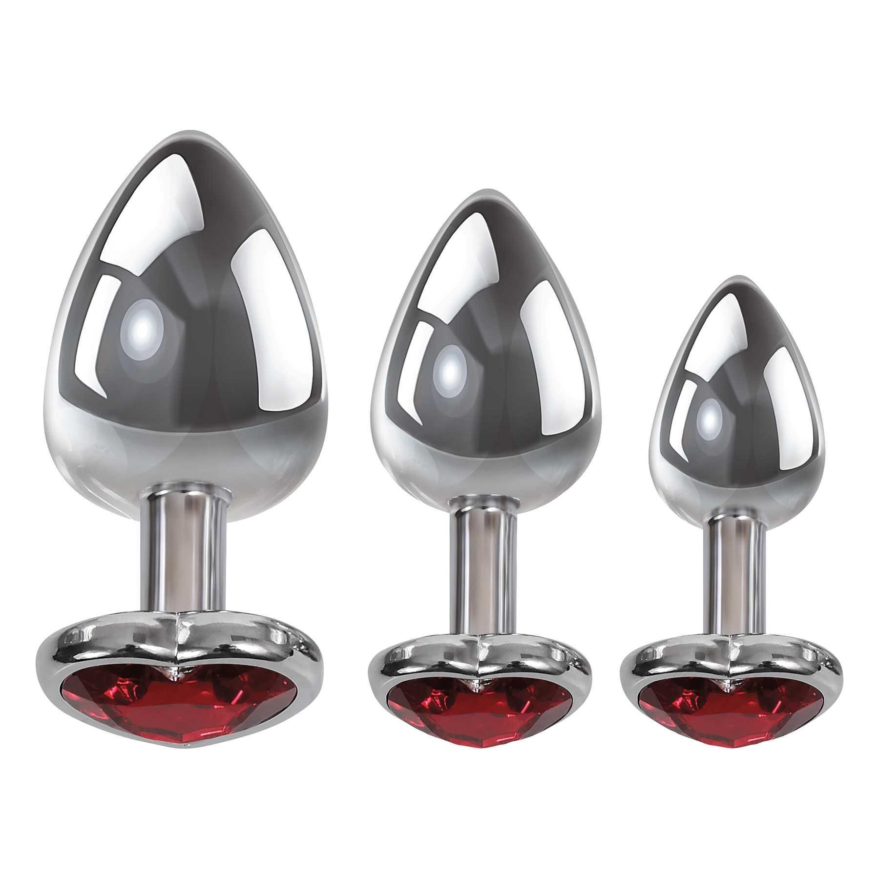 Three Hearts Gem Anal Plug Set