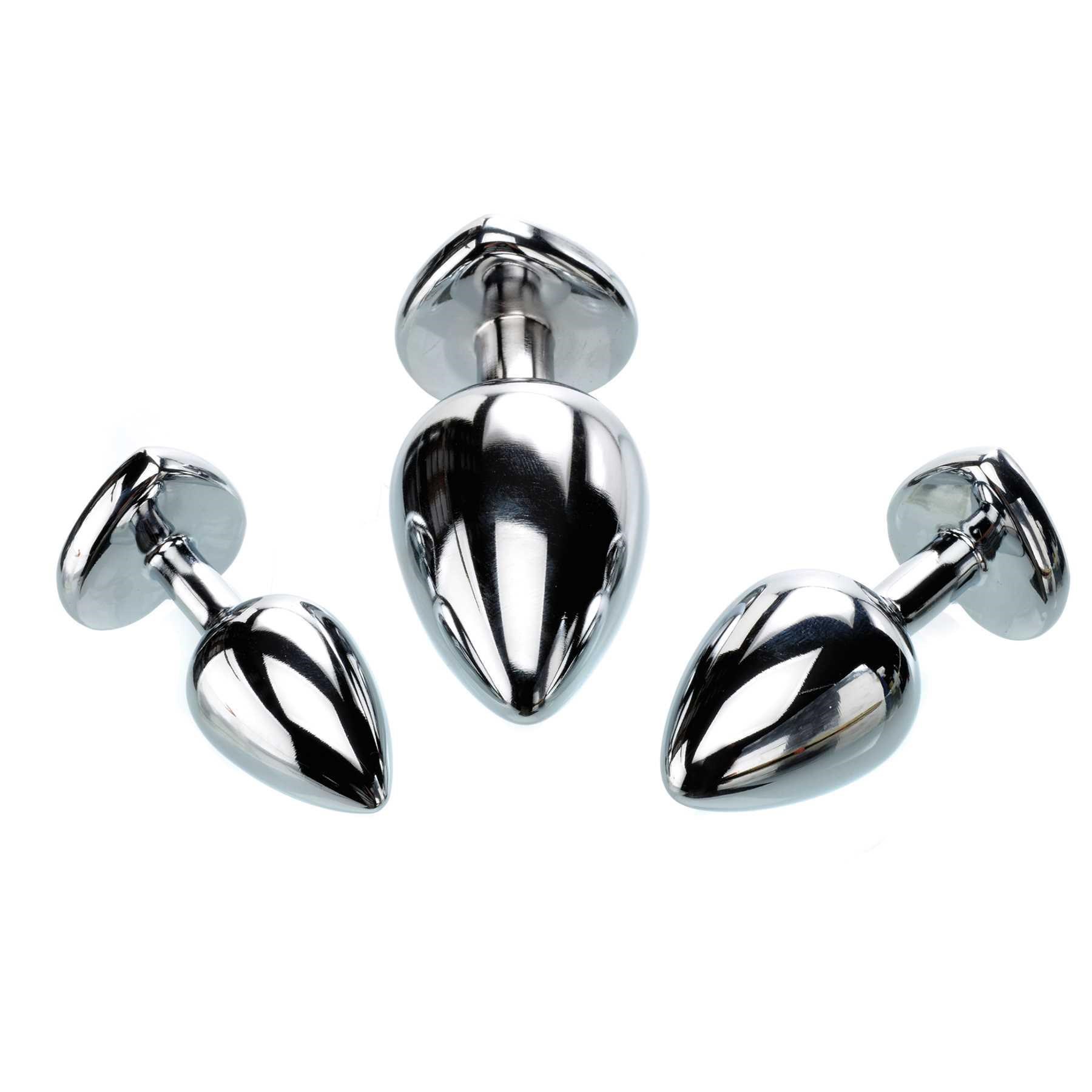 Three Hearts Gem Anal Plug Set