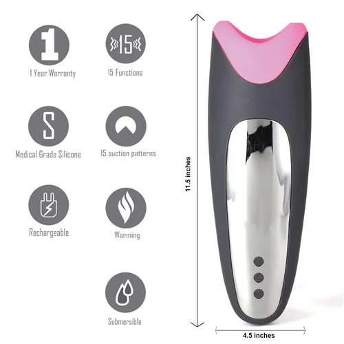 Piiper Rechargeable Masturbator Specs