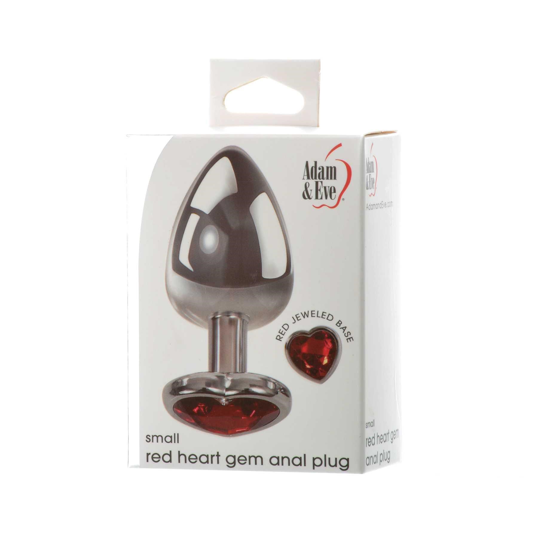 Red Hearts Gem Anal Plugs