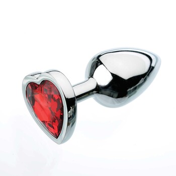 Red Hearts Gem Anal Plugs