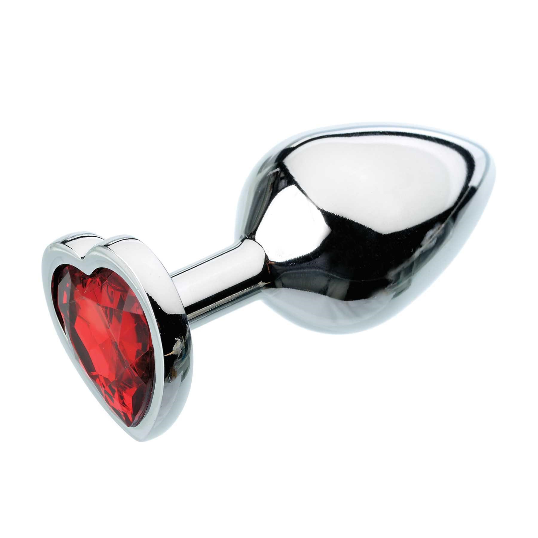 Red Hearts Gem Anal Plugs