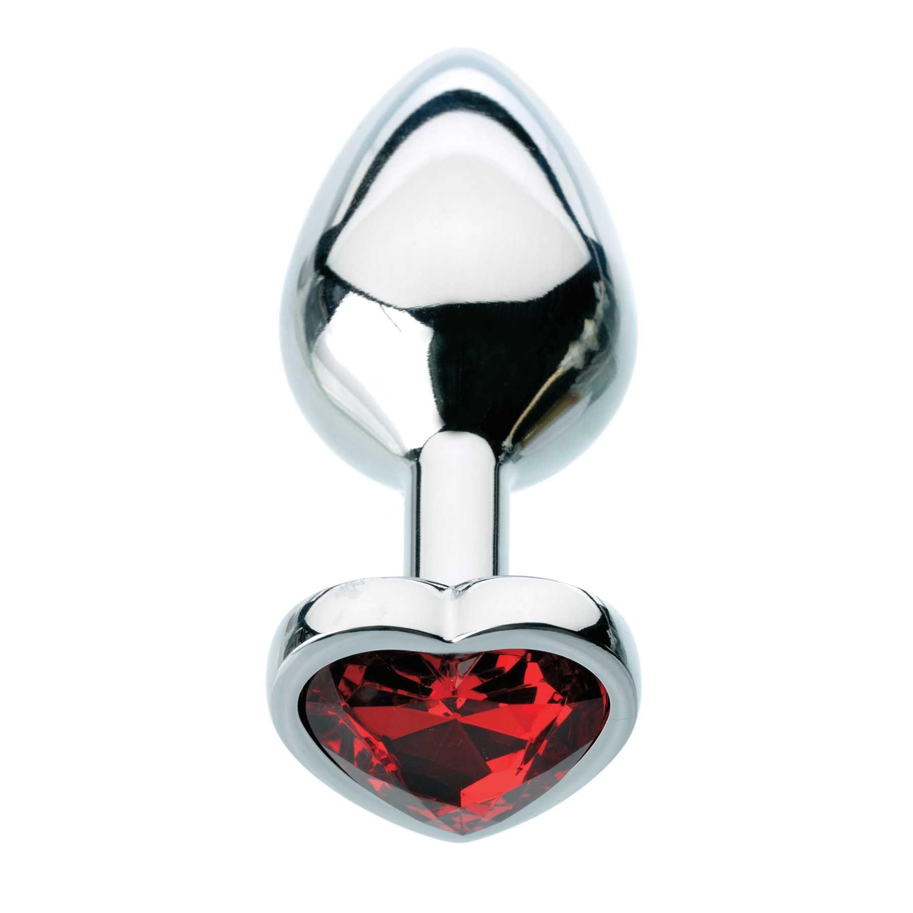 Red Hearts Gem Anal Plugs