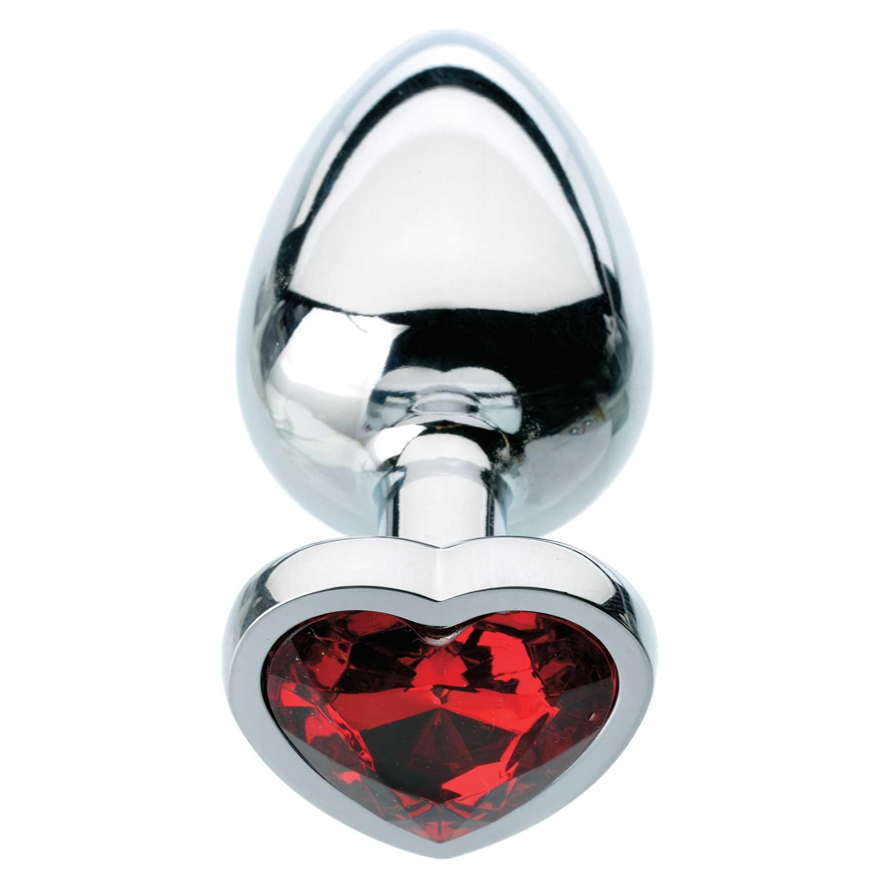 Red Hearts Gem Anal Plugs