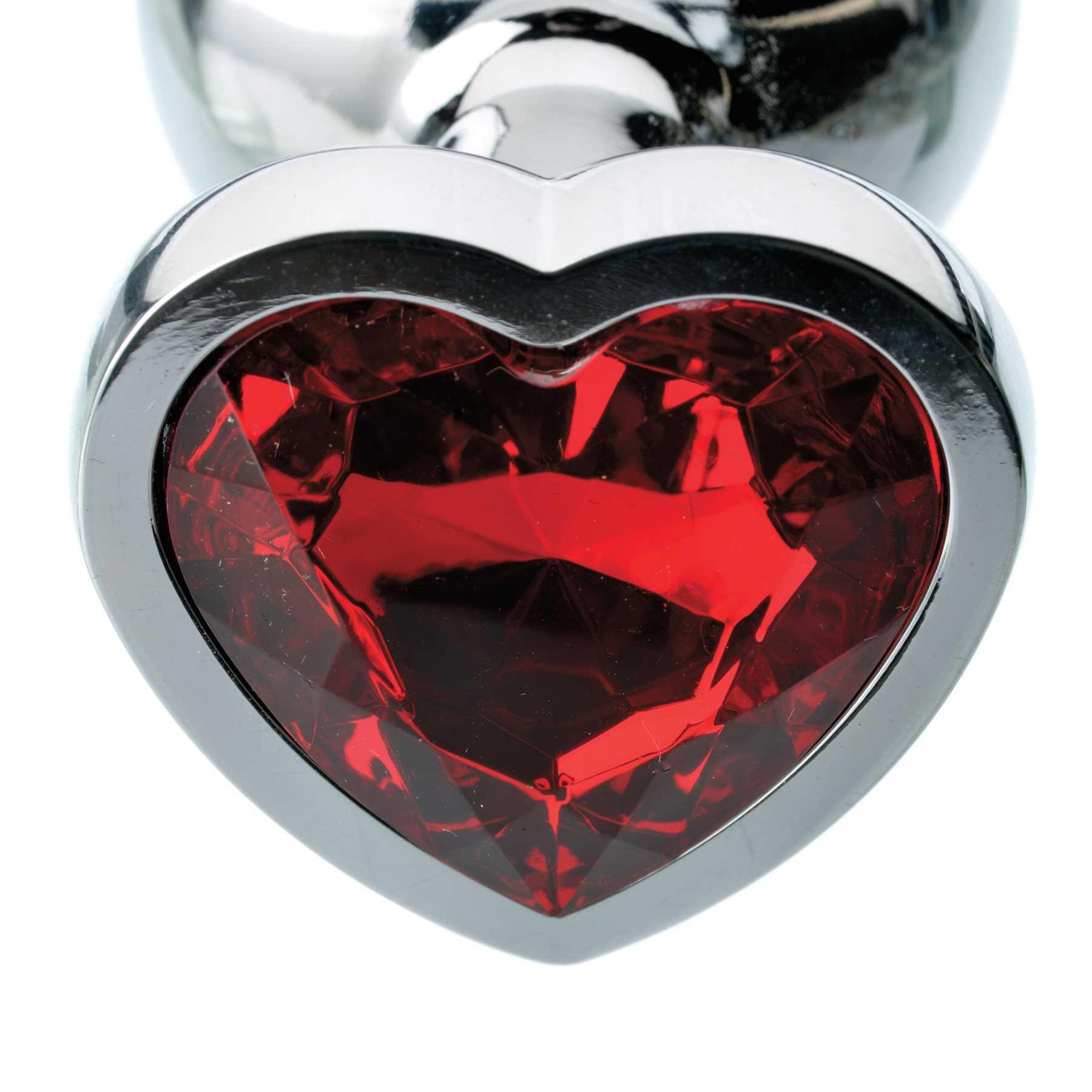 Red Hearts Gem Anal Plugs