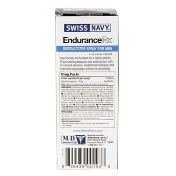 Endurance RX Male Desensitizer Spray directions
