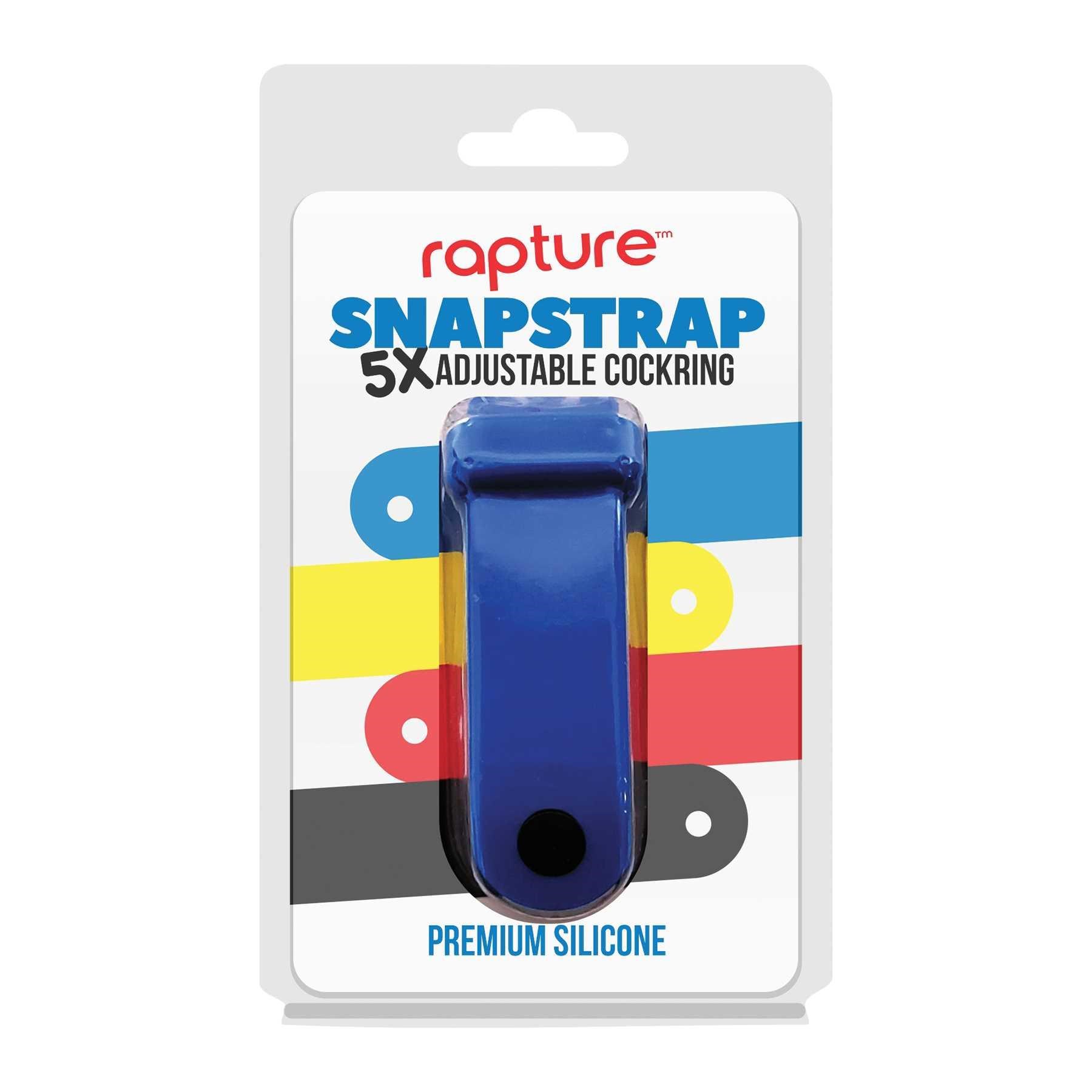 SNAPSTRAP 5X SILICONE COCKRING blue packaging