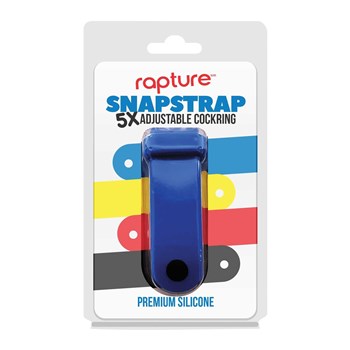 SNAPSTRAP 5X SILICONE COCKRING blue packaging