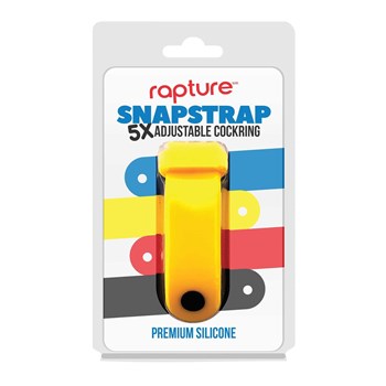 SNAPSTRAP 5X SILICONE COCKRING yellow packaging