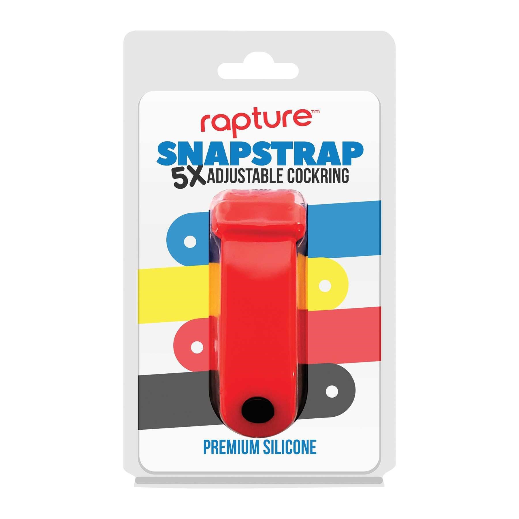 SNAPSTRAP 5X SILICONE COCKRING red packaging