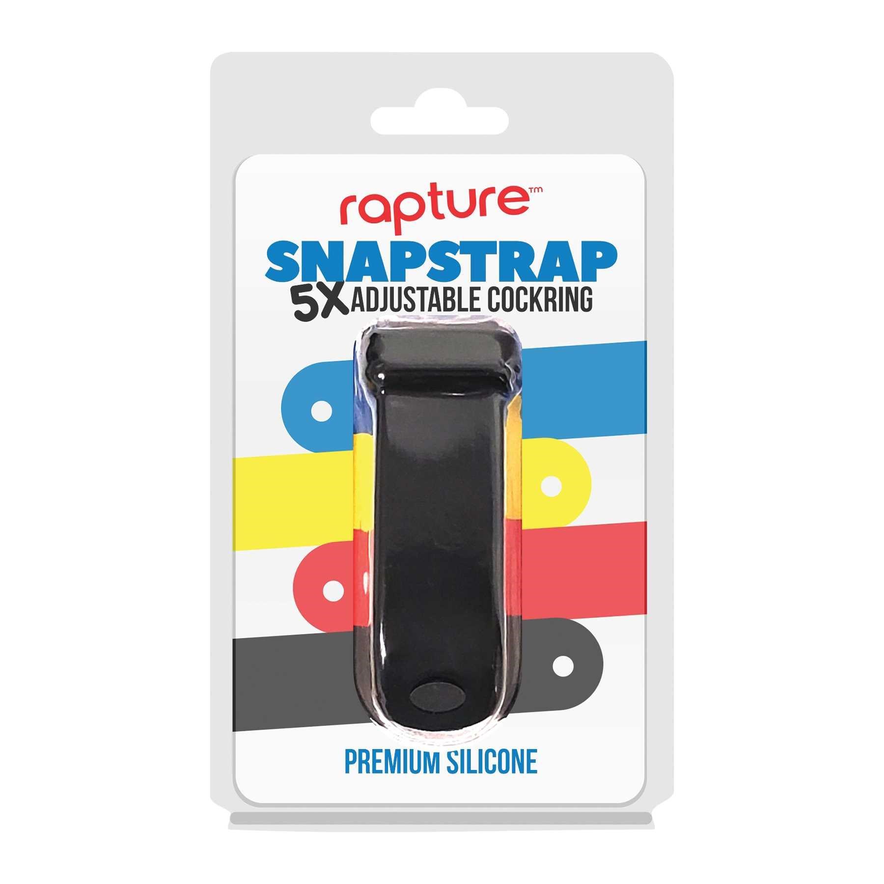 SNAPSTRAP 5X SILICONE COCKRING black packaging
