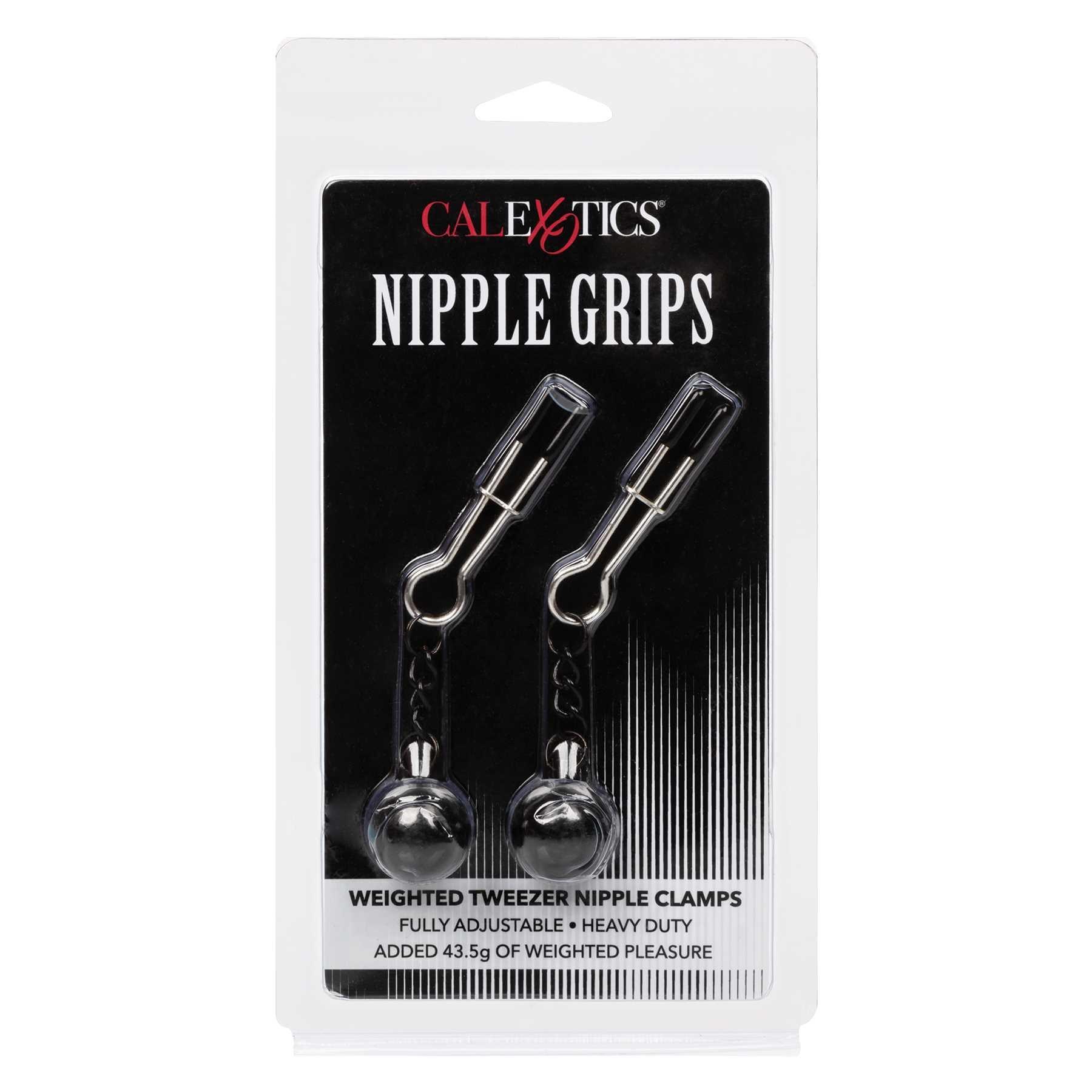 Nipple Grips Weighted Tweezer Nipple Clamps packaging