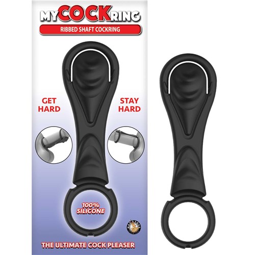 Ribbed shaft cockring