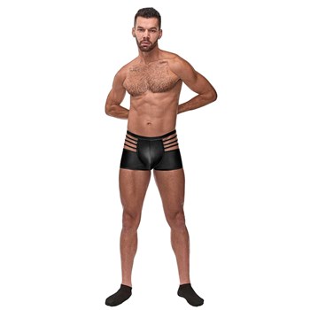 Cage Matte Short on male model frontal view
