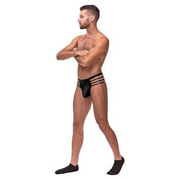 Cage Matte Thong on male model side view