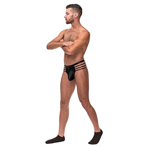 Cage Matte Thong on male model side view