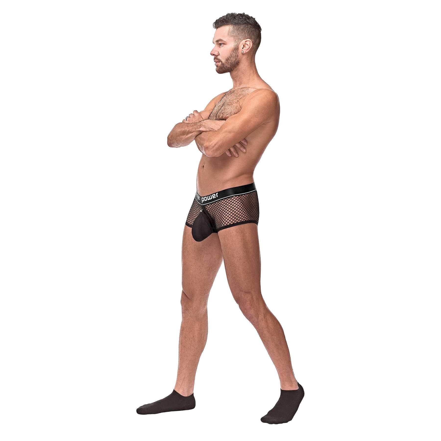 Cock Pit Mini Ring Short on male model side view
