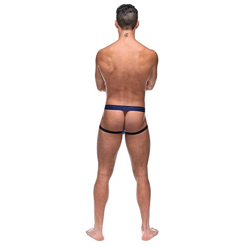 Diamond Mesh Jock Ring on male model rear view